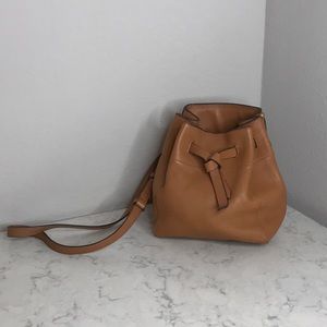 Annabel Ingall large leather drawstring bucket bag